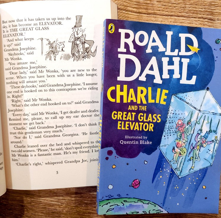 the　(Dahl　–　Dahl　by　Booksetgo　Great　Glass　Roald　and　Fiction)　Elevator　Charlie　BOOKSETGO