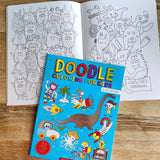 Doodle Coloring for Kids (Blue Edition)