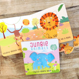 Jungle Animals Puzzle Book: Board Book with Jigsaw Puzzles for Kids