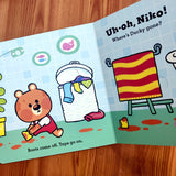 Uh-Oh, Niko: Bathtime (a push, pull and slide story)