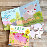 Farm Animals Puzzle Book: Board Book with Jigsaw Puzzles for Kids