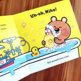 Uh-Oh, Niko: Bathtime (a push, pull and slide story)