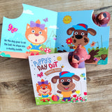 Finger Puppet Board Book: Puppy's Day Out