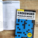 Crossword Puzzles Book 3 - 170+ Engaging Crossword Puzzles | 2000+ Words Vocabulary for Building | Boosts Cognitive Skills