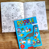 Doodle Coloring for Kids (Blue Edition)