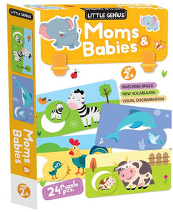 Little Genius - Moms & Babies (24 puzzle pieces)