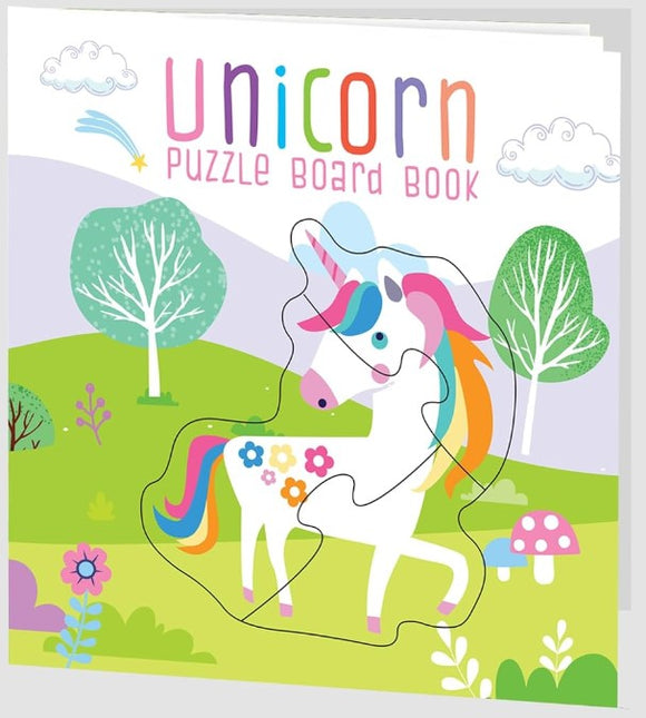 Unicorn Puzzle Book: Board Book with Jigsaw Puzzles for Kids