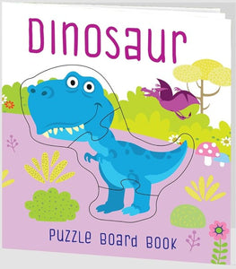 Dinosaur Puzzle Book: Board Book with Jigsaw Puzzles for Kids