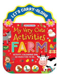 Farm - Let's Carry-Along Activity, Colouring Book for Kids Age 3 - 8 years (My Very Cute Activities Series)