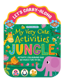 Jungle - Let's Carry-Along Activity, Colouring Book for Kids Age 3 - 8 years (My Very Cute Activities Series)