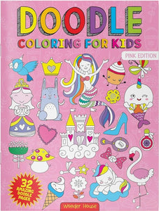 Doodle Coloring for Kids (Pink Edition)