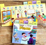 Seek And Find - Places : Early Learning Board Books With Tabs