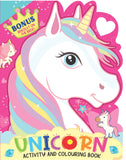 Unicorn Activity and Colouring Book - Die Cut Animal Shaped Book by Dreamland Publications