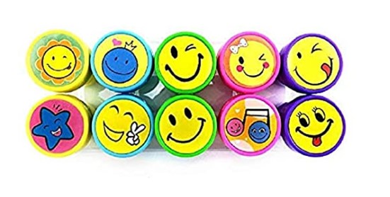 Toyland Set of 10 Pcs Cute Self-Ink Rubber Seal Stamps for Kids Motivation  and Reward, Emoji Stamps for Kids, Smiley Emoji Stamps Set for Kids  Teachers - Your Ultimate Online Toy Store